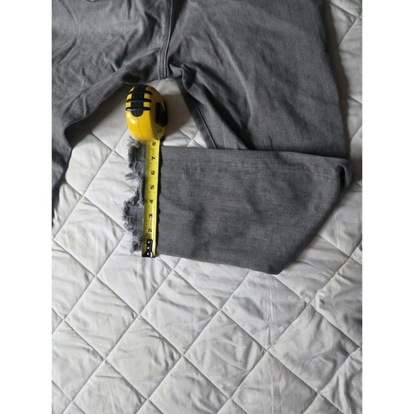 AG-ED Denim Mari Crop High Rise Slim Straight Gray Jeans Women's 33R - Picture 8 of 14